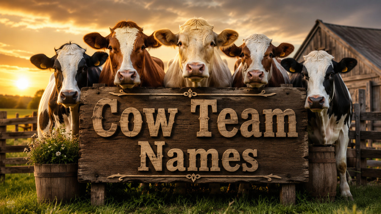 Cow Team Names: 300+ Funny, Cool & Creative Name Ideas