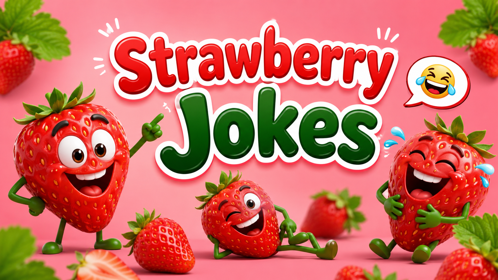 Strawberry Jokes: 150+ Funny Puns, One-Liners, and Sweet Laughseta Title