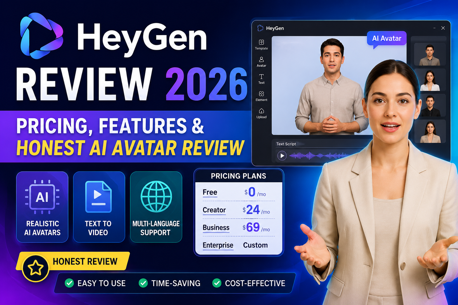 HeyGen Review 2026: Pricing, Features & Honest AI Avatar Test
