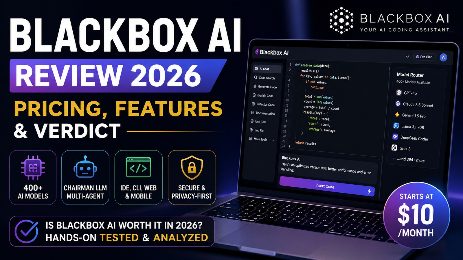 Blackbox AI Review 2026: Pricing, Features & Verdict