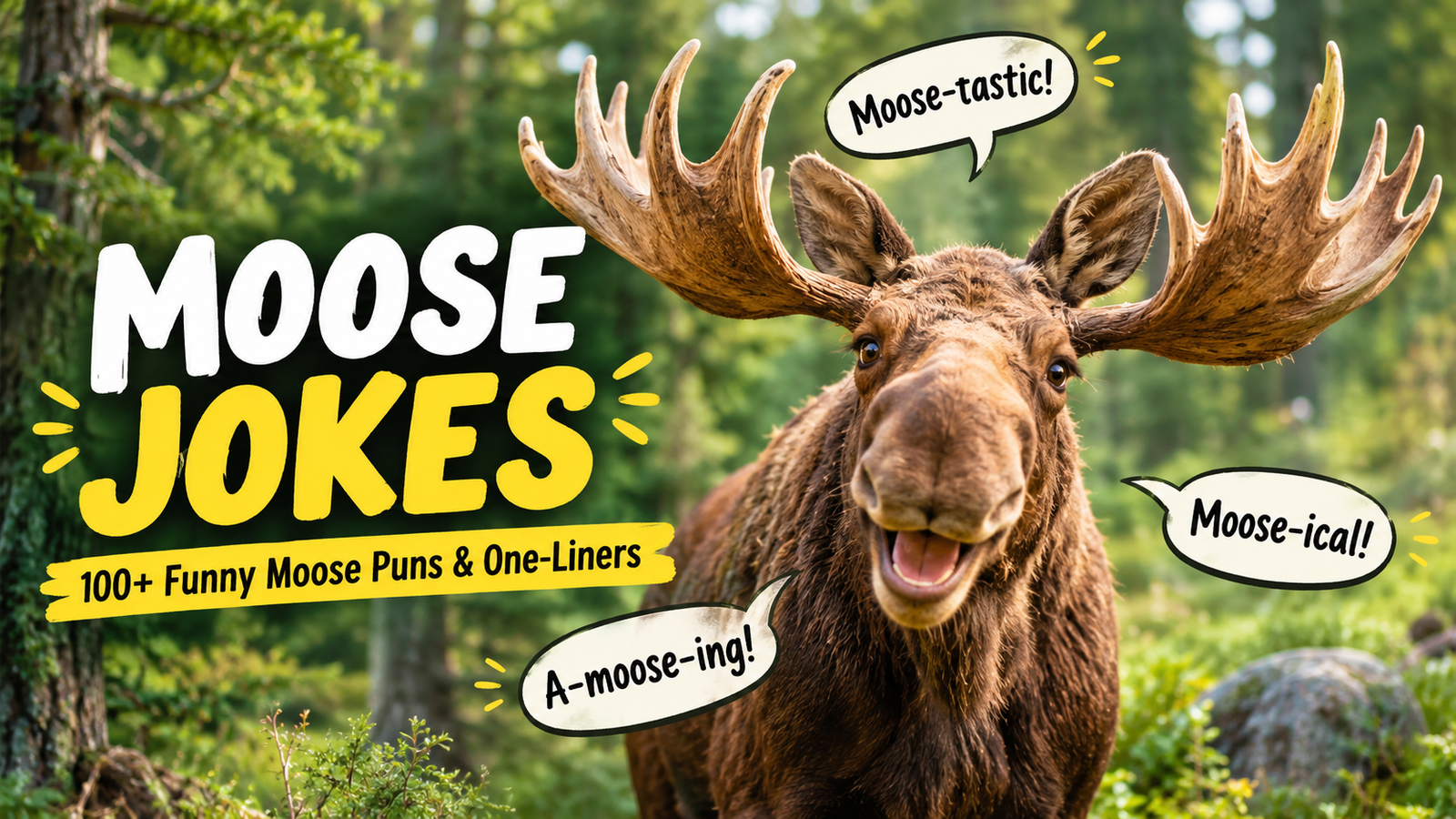 Moose Jokes: 100+ Funny Moose Puns & One-Liners