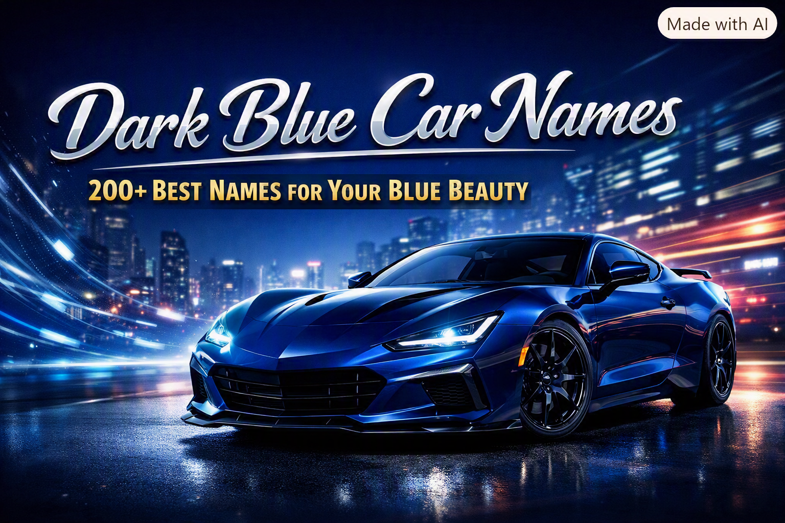 Dark Blue Car Names: 200+ Best Names for Your Blue Beauty