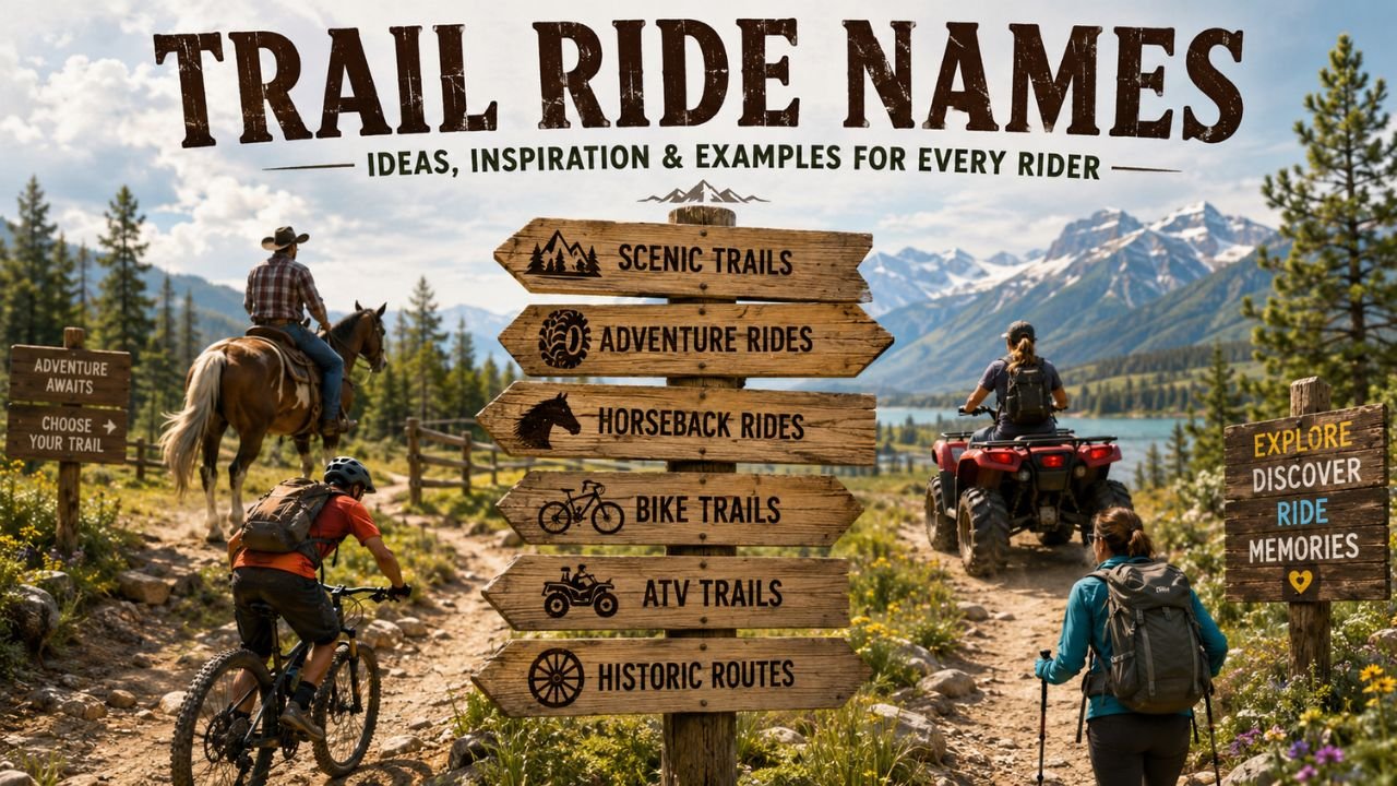 Trail Ride Names: 200+ Creative Ideas for Groups, Events & Trails