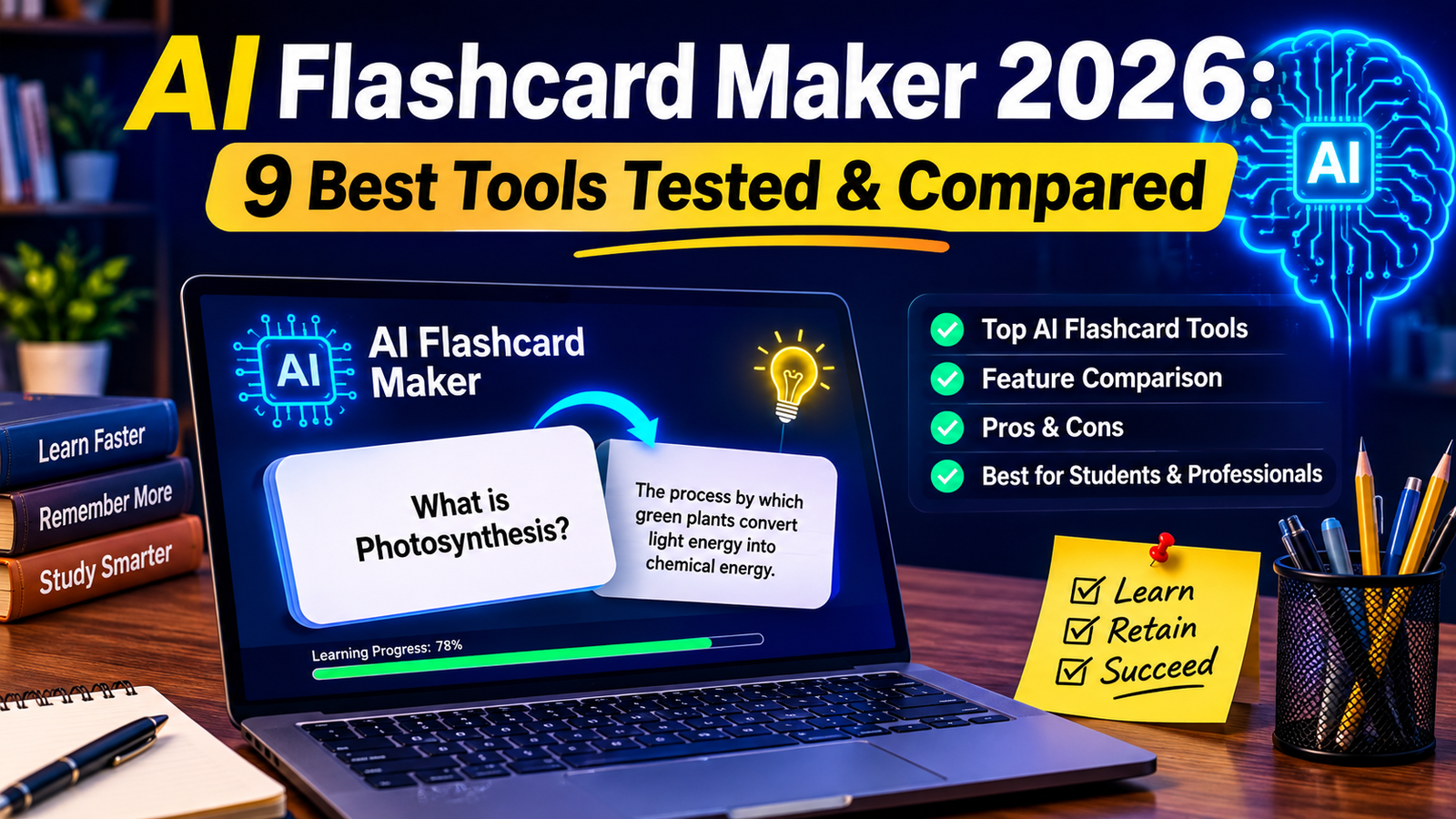AI Flashcard Maker 2026: 9 Best Tools Tested & Compared