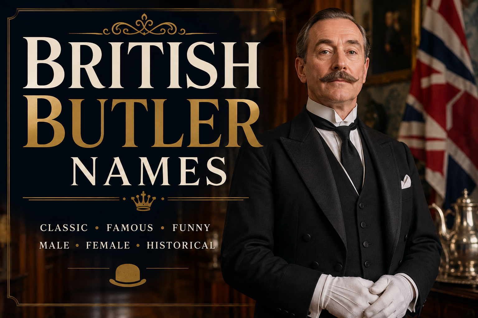British Butler Names: 100+ Classic, Famous & Funny Ideas